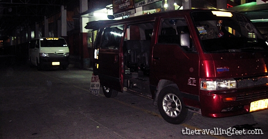 van at DAU Terminal going to Olongapo van at DAU Terminal going to Olongapo