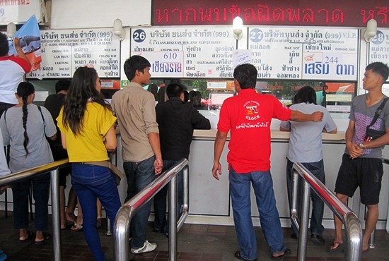 booth to chiang mai at morchit bus terminal booth to chiang mai at morchit bus terminal