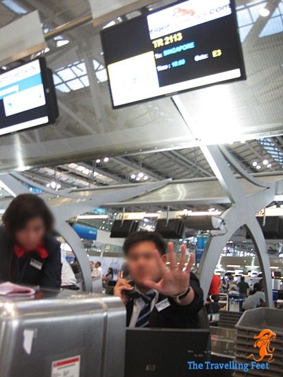 Tiger Airways airline counter in Bangkok Tiger Airways airline counter in Bangkok