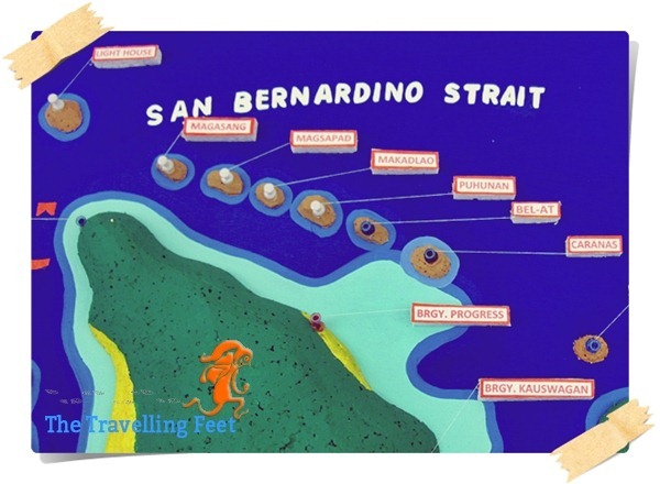 Biri Island Rock Formations Map