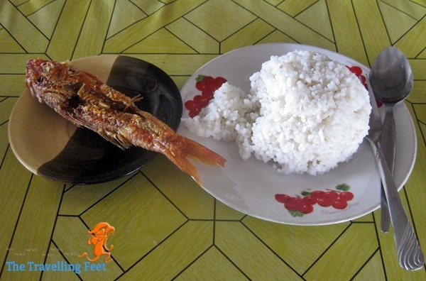 my 1st meal in Biri