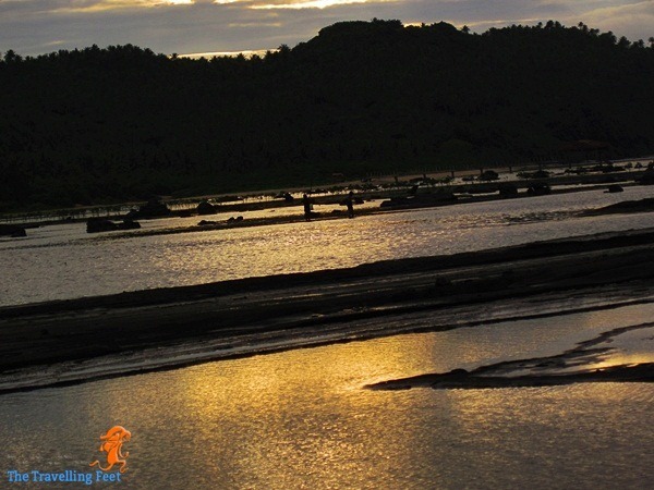 Biri Island at sunset