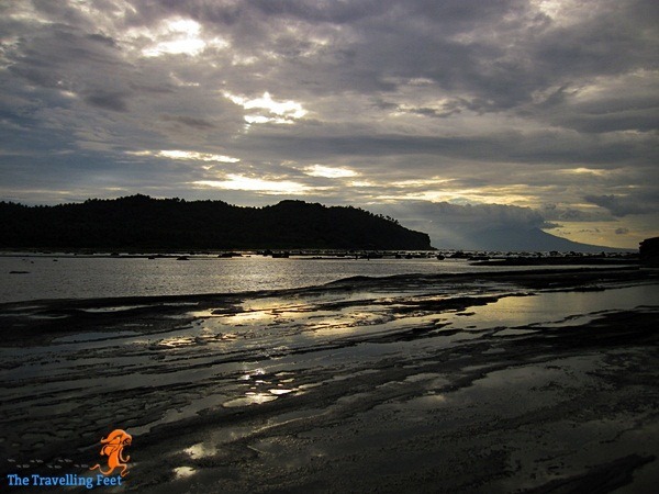 the playful hues at dusk in Biri