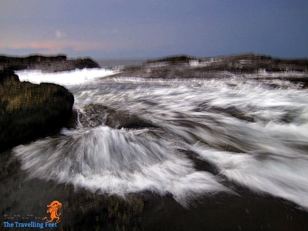 rising tide at Biri rock formation