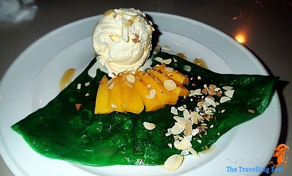 green tea and mango crepe green tea and mango crepe